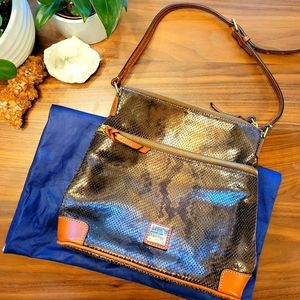 Dooney & Bourke Snake Embossed Leather Crossbody Bag